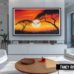 Canvas Wall Art - Savanna Sunset - E0002